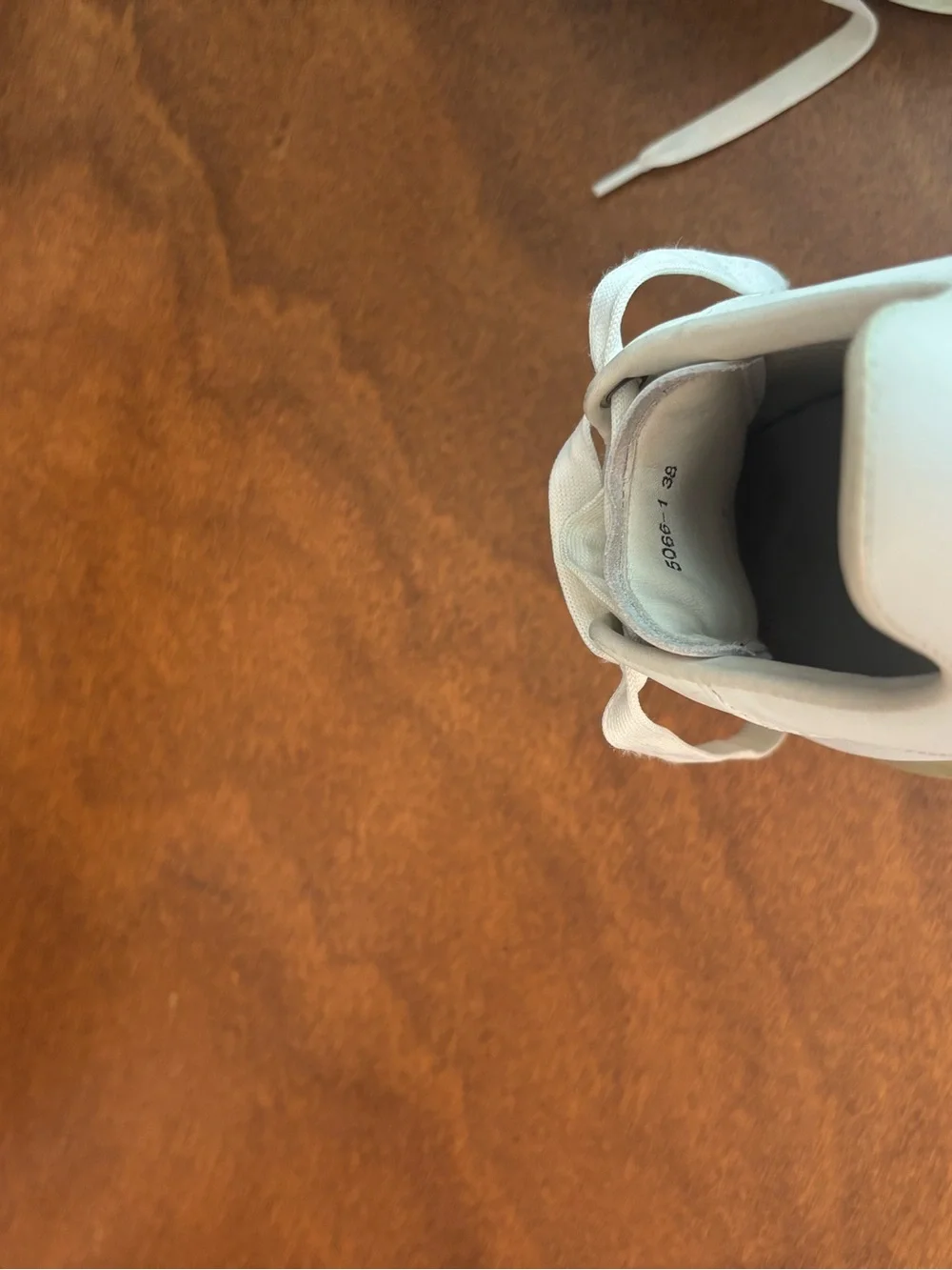 Alexander McQueen White Low-Top Sneakers with Translucent Cream Sole